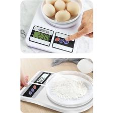 Valletta Yucca Pil Hediyeli Ekranlı Dijital Hassas Mutfak Tartısı, Mutfak Terazisi - Hassas Ölçüm 10 Kg