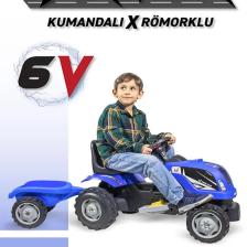 Uj Toys Römorklu Akülü Traktör