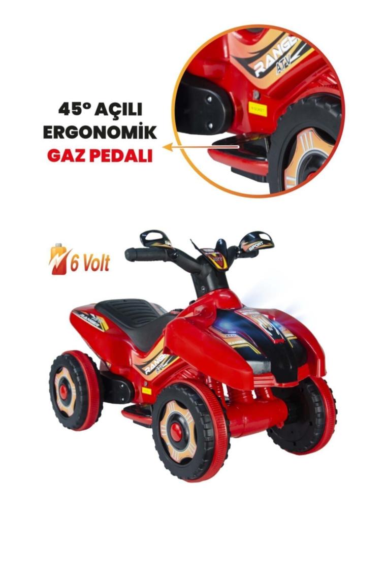 Uj Toys 6V Akülü Atv - Ranger Kırmızı