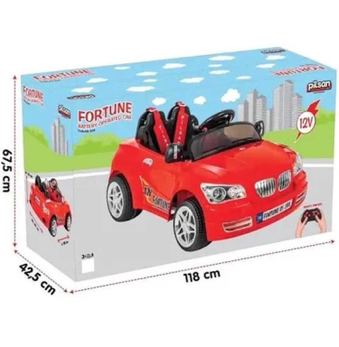 Pilsan Fortune  12V Uzaktan Kumandalı Akülü Araba
