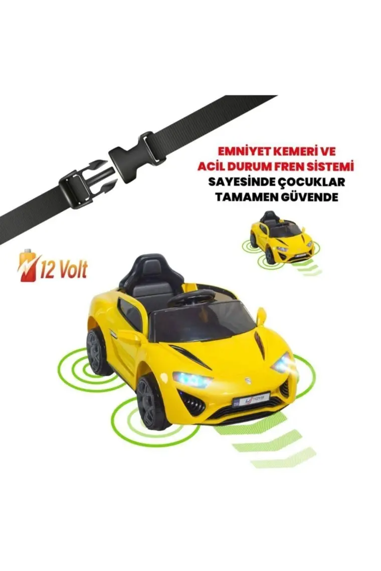 Uj Toys Jagor Akülü Araba 12V-SARI