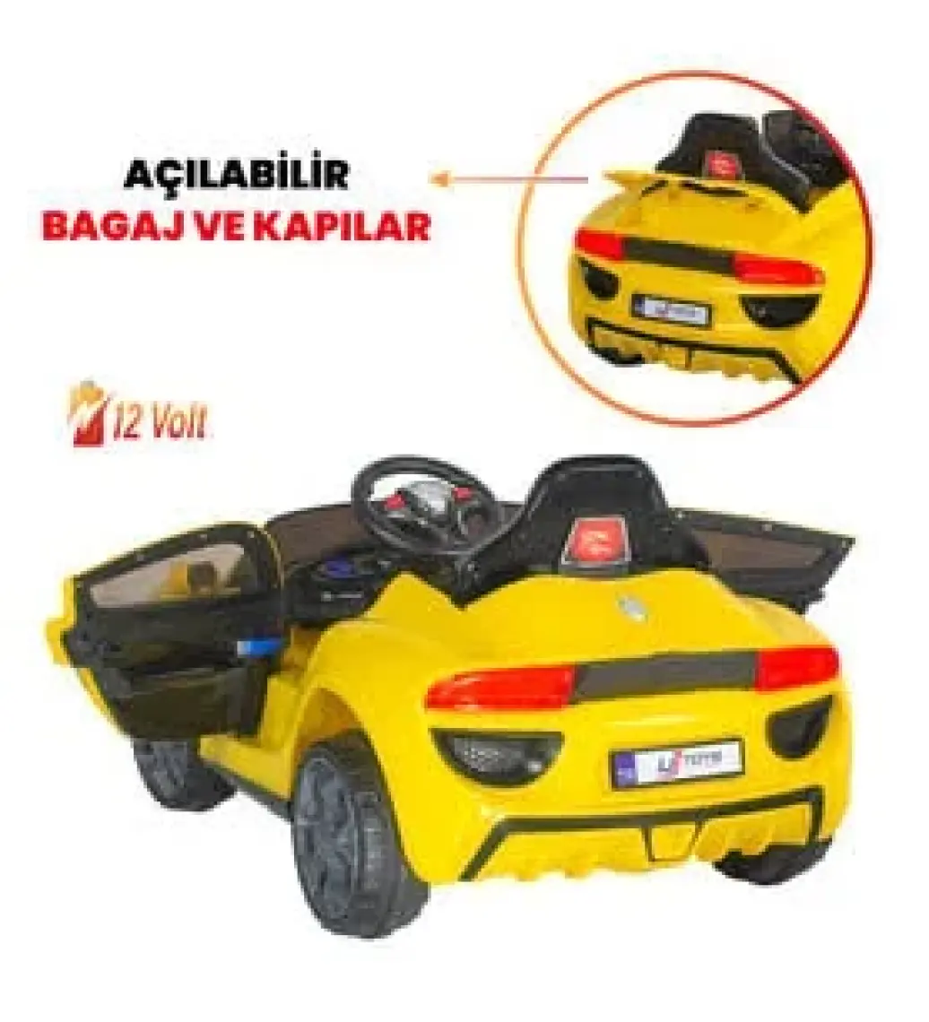 Uj Toys Jagor Akülü Araba 12V-SARI