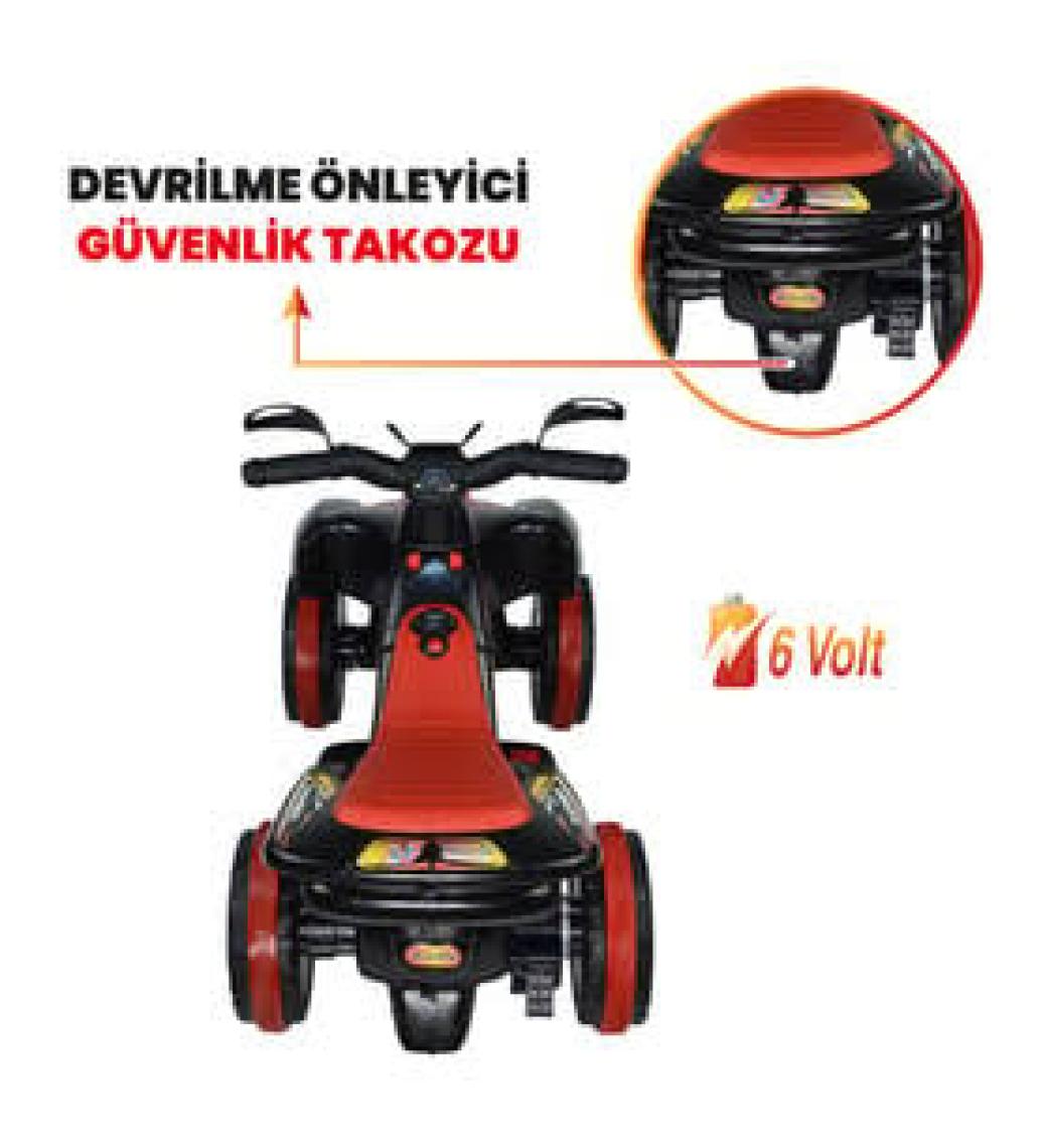 Uj Toys 6V Akülü Atv Ranger Siyah