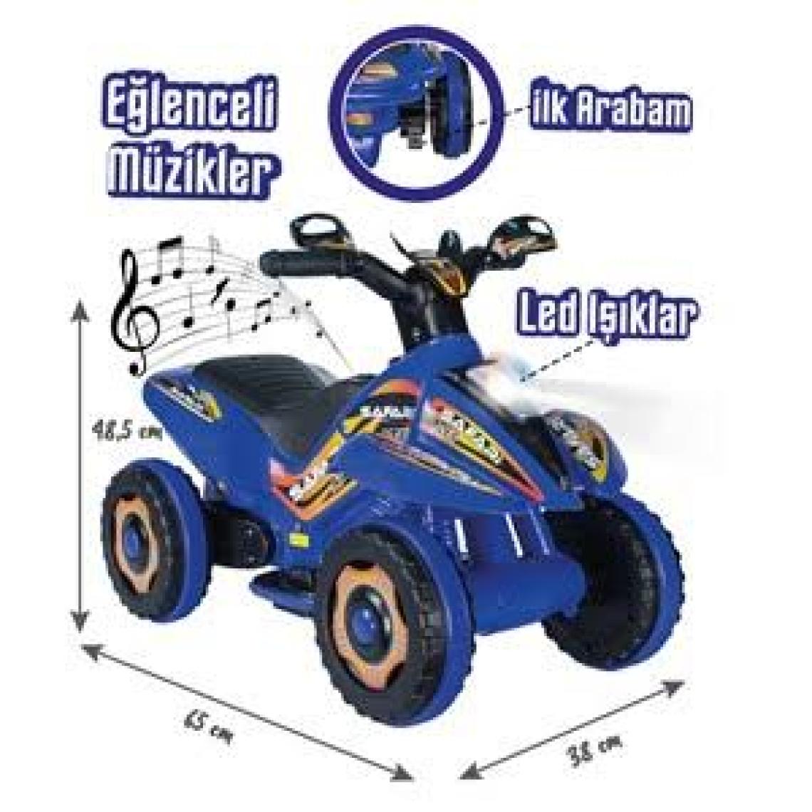 UJ Toys 6V Akülü ATV Mavi