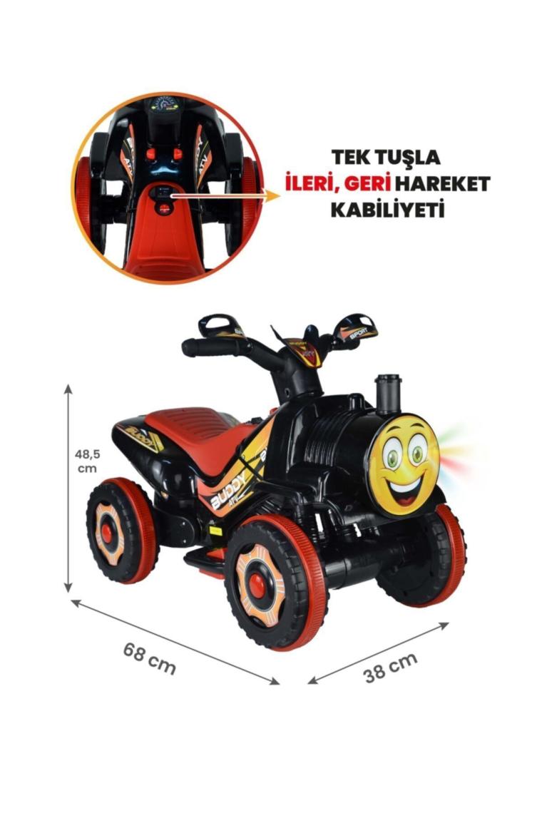 UJ Toys Işıklı ve Müzikli Buddy 6V Akülü Mini Atv