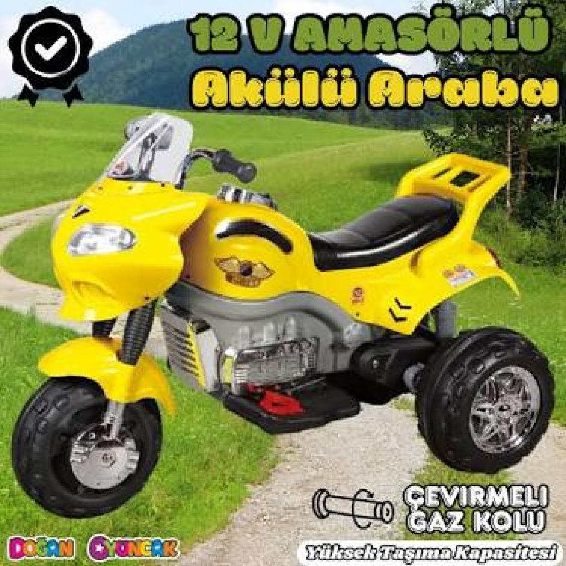 Aliş Go Way Turbo Akülü Motor 12 Volt Sarı