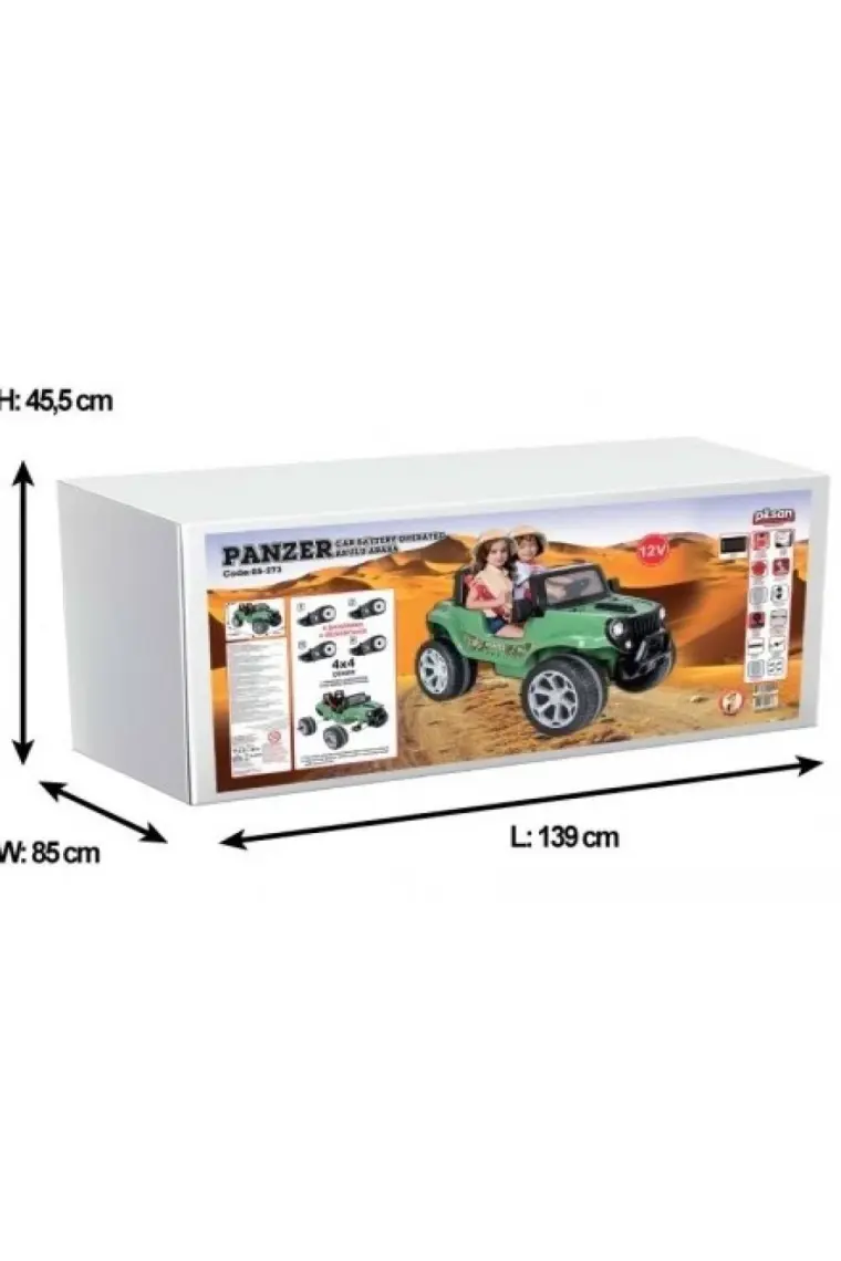 Pilsan Panzer 4X4 Çift Kisilik Akülü Araba