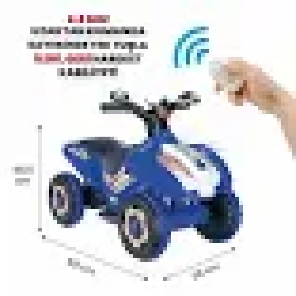 UJ Toys Ujtoys  Uzaktan Kumandalı Akülü Atv 6V Ranger-Siyah