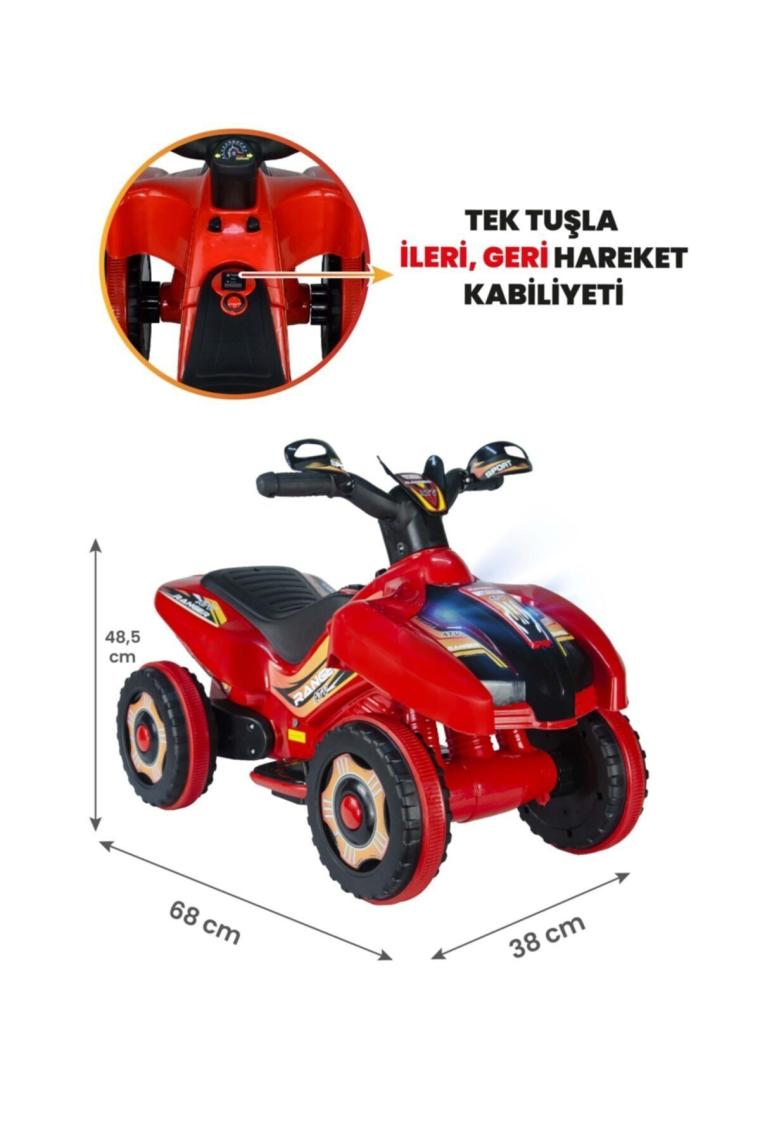 Uj Toys 6V Akülü Atv - Ranger Kırmızı