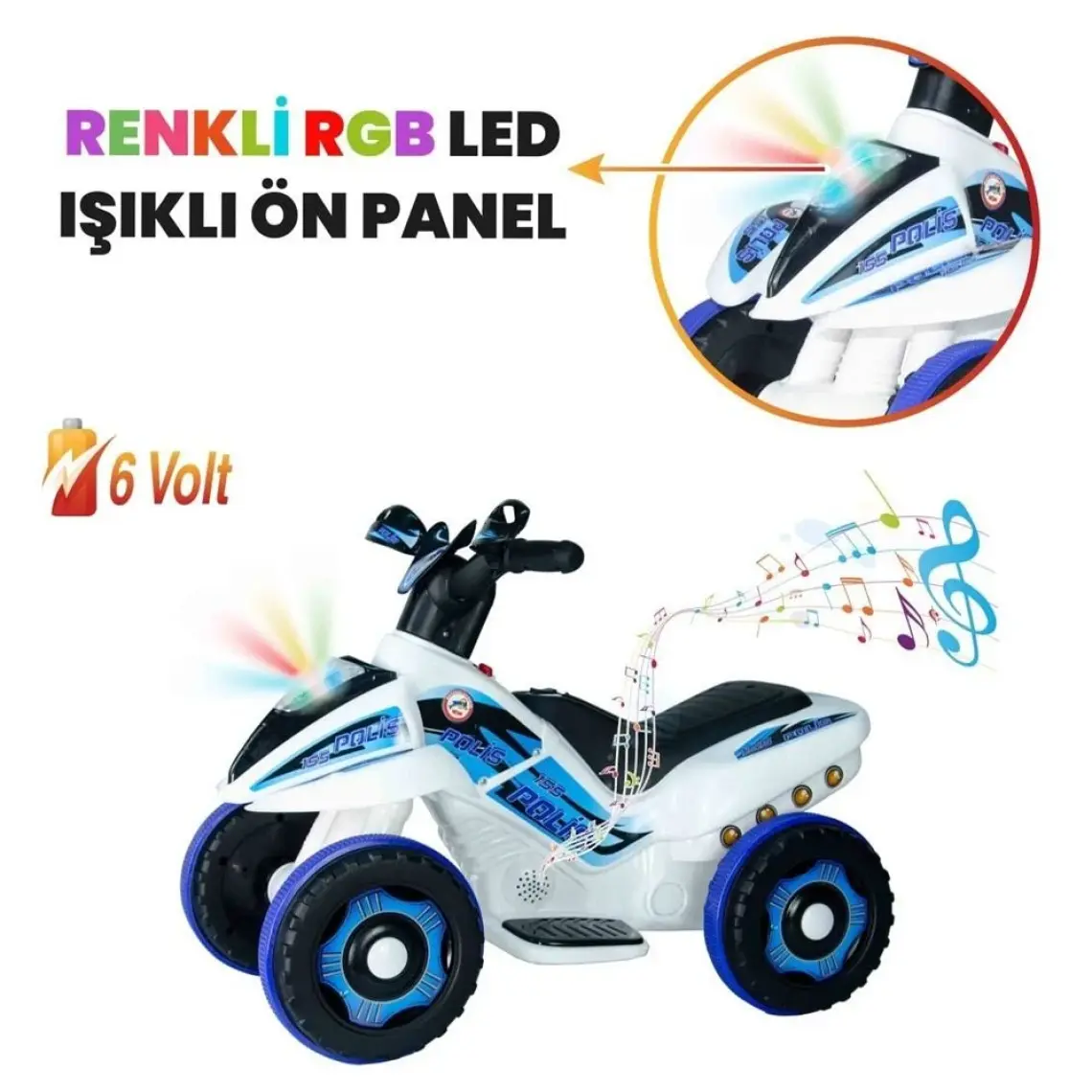 Uj Toys 6V Akülü Atv - Ranger Kırmızı