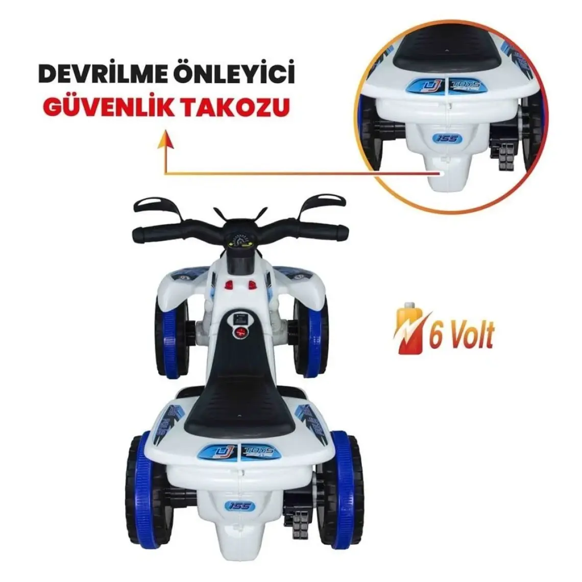 Uj Toys 6V Akülü Atv - Ranger Kırmızı