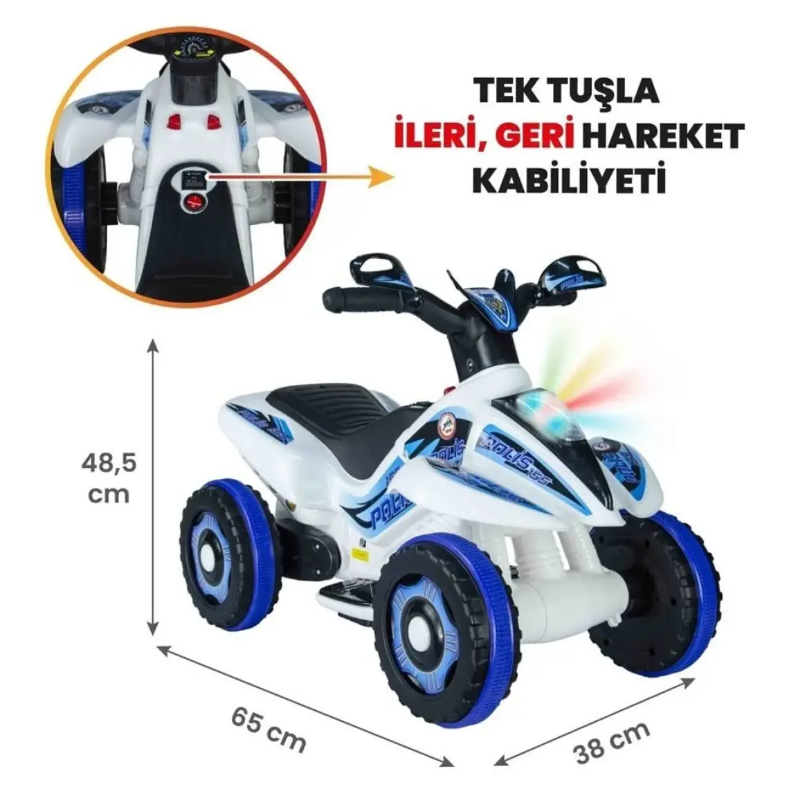 Uj Toys 6V Akülü Atv - Ranger Kırmızı
