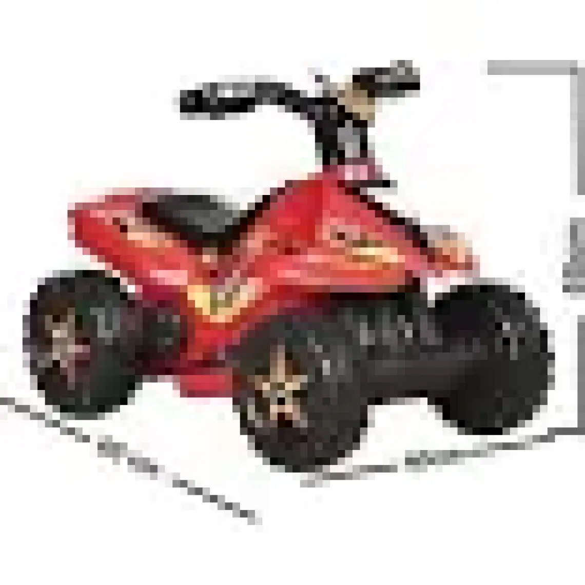Uj Toys 6V Akülü Atv - Ranger Kırmızı