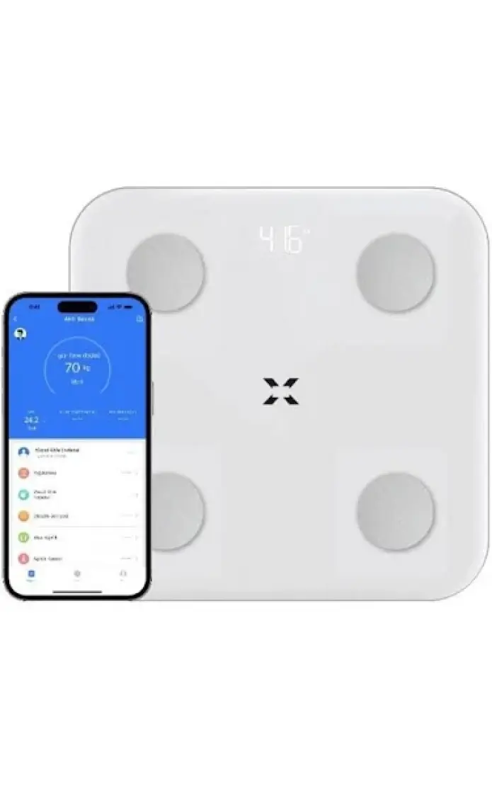 Xenon Smart Yeni Nesil Dijital Akıllı Tartı Yağ Kemik Kas Kütlesi Ölçen Vücut Veri Analizi Ölçümlü Baskül (180 kg kapasite) X8701