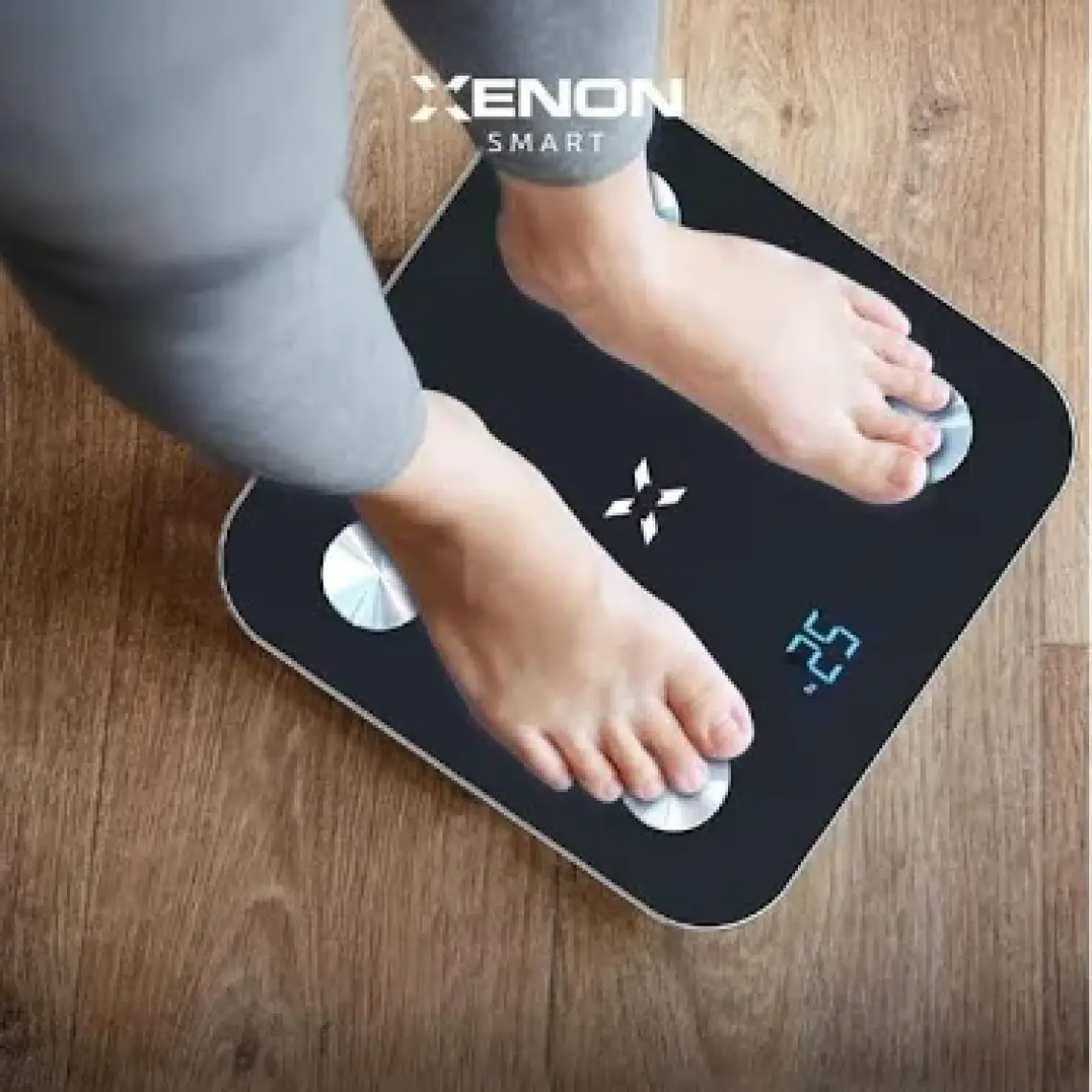 Xenon Smart Yeni Nesil Dijital Akıllı Tartı Yağ Kemik Kas Kütlesi Ölçen Vücut Veri Analizi Ölçümlü Baskül (180 kg kapasite) X8701