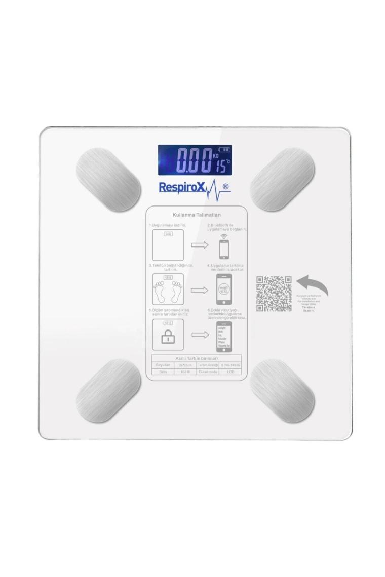 Respirox Bluetoothlu Vücut Yağ Analiz Baskülü Akıllı Tartı BL-2601