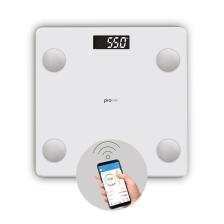 PoloSmart PSC12 Prolife Yağ Ölçer Akıllı Bluetooth Baskül Beyaz