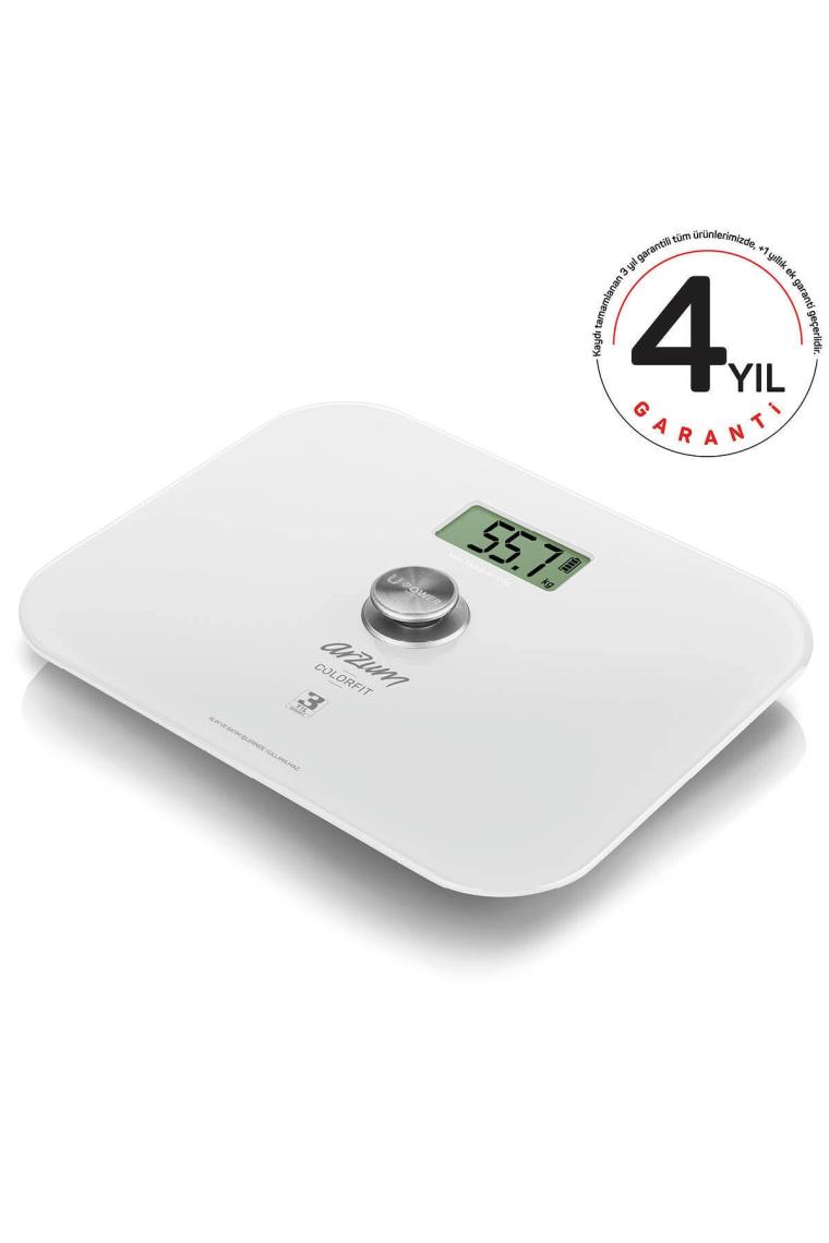 Arzum AR5034 Colorfit Çevre Dostu Beyaz Cam Dijital Baskül