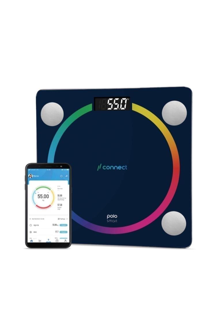 PoloSmart PSC04 Connect Yağ Ölçer Akıllı Bluetooth Baskül