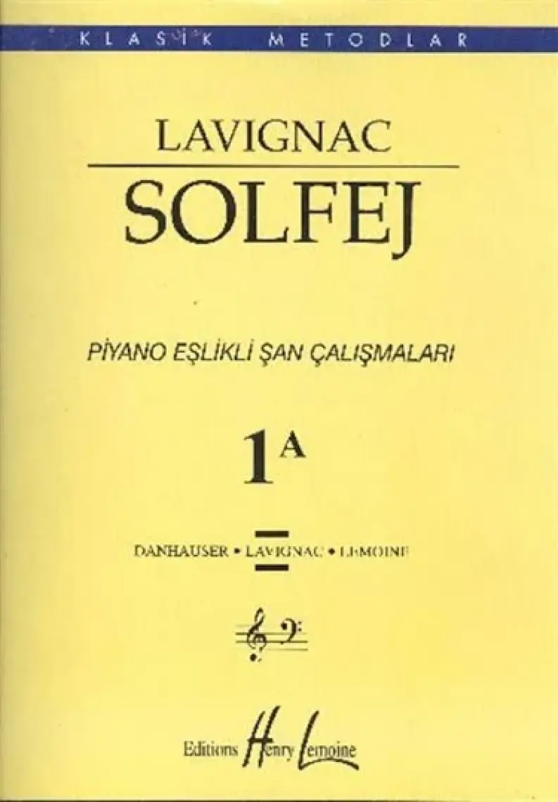 Lavignac Solfej 1A Piyano Eşlikli Şan Çalışmaları (Büyük Boy)