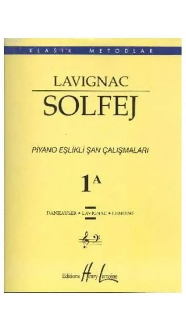 Lavignac Solfej 1A Piyano Eşlikli Şan Çalışmaları (Büyük Boy)