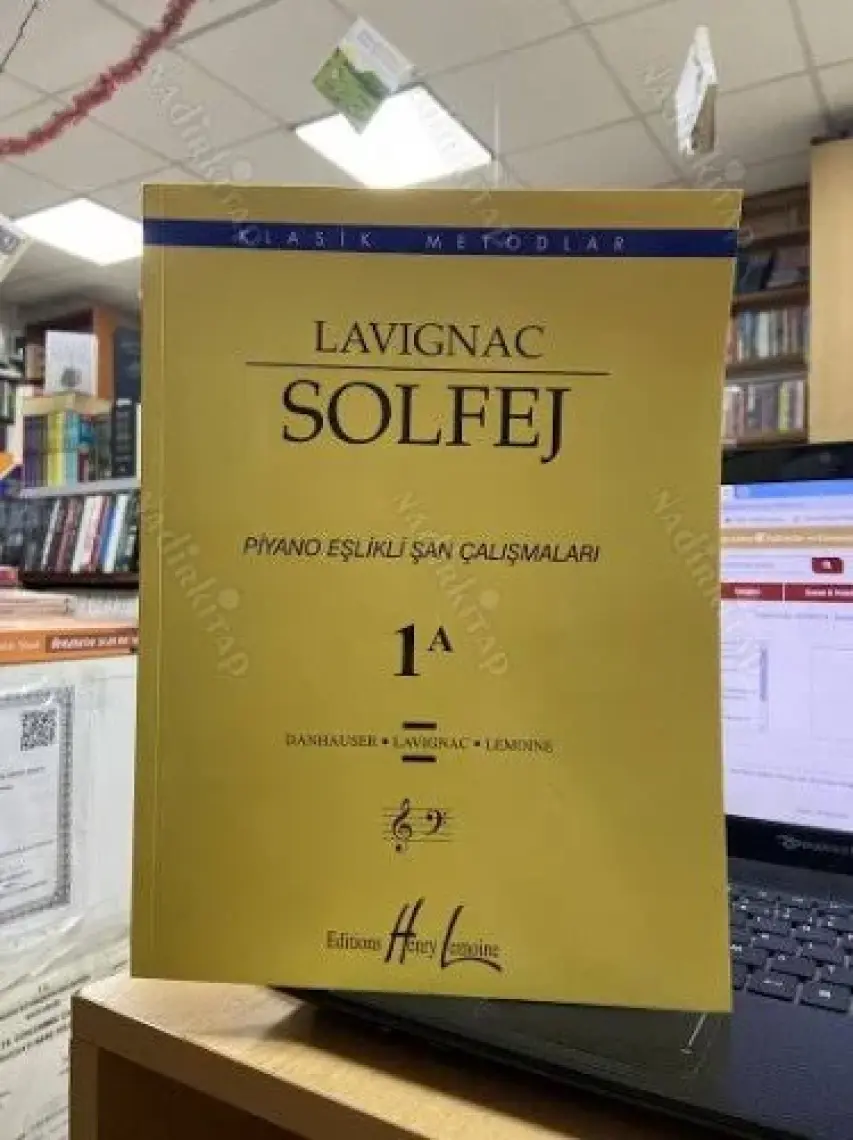 Lavignac Solfej 1A Piyano Eşlikli Şan Çalışmaları (Büyük Boy)