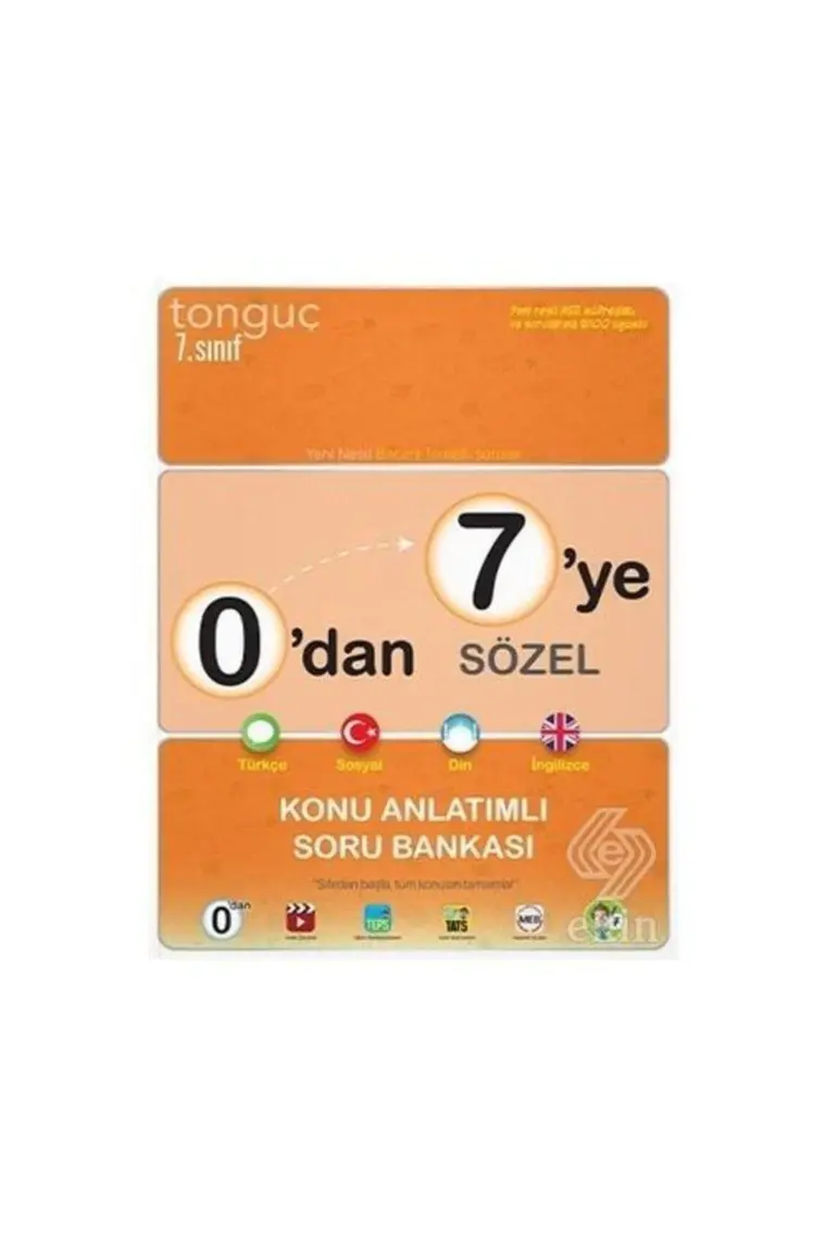 0'dan 7'ye Sözel Konu Anlatımlı Soru Bankası