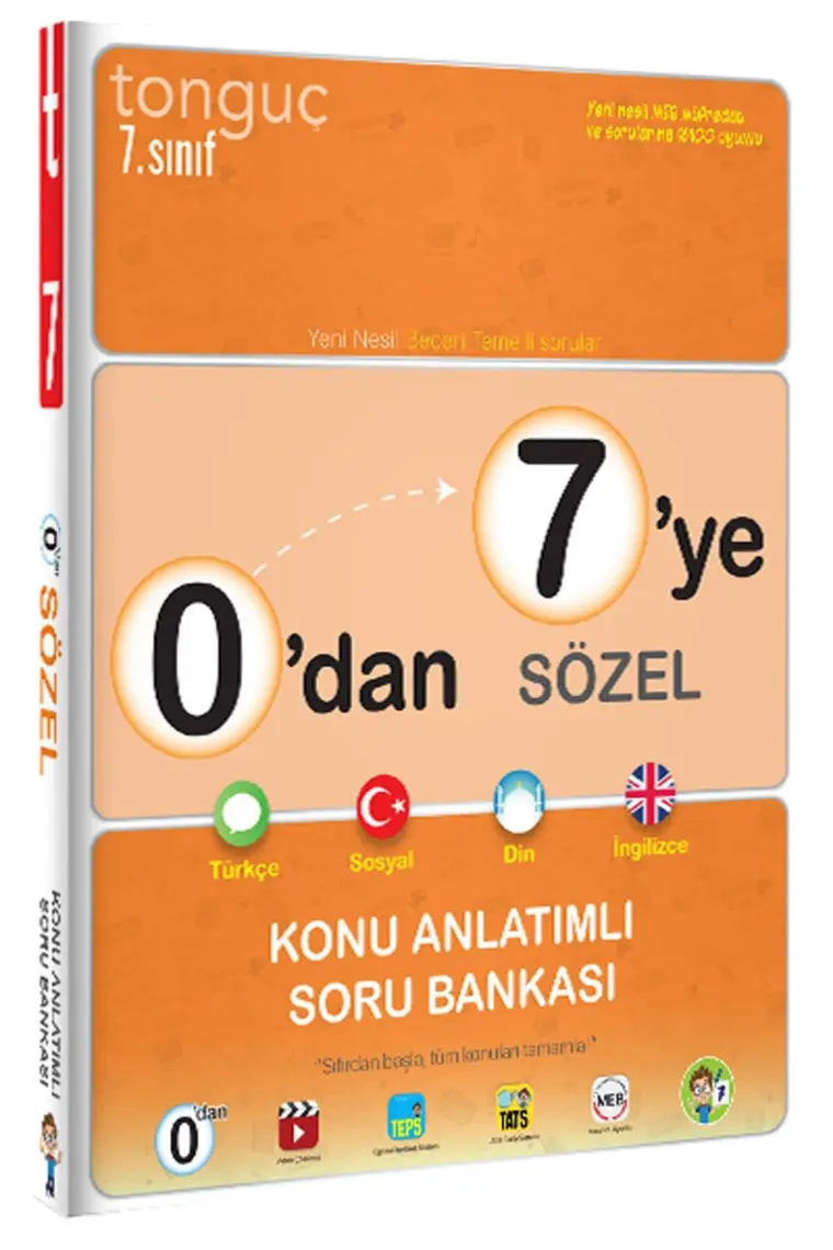 0'dan 7'ye Sözel Konu Anlatımlı Soru Bankası