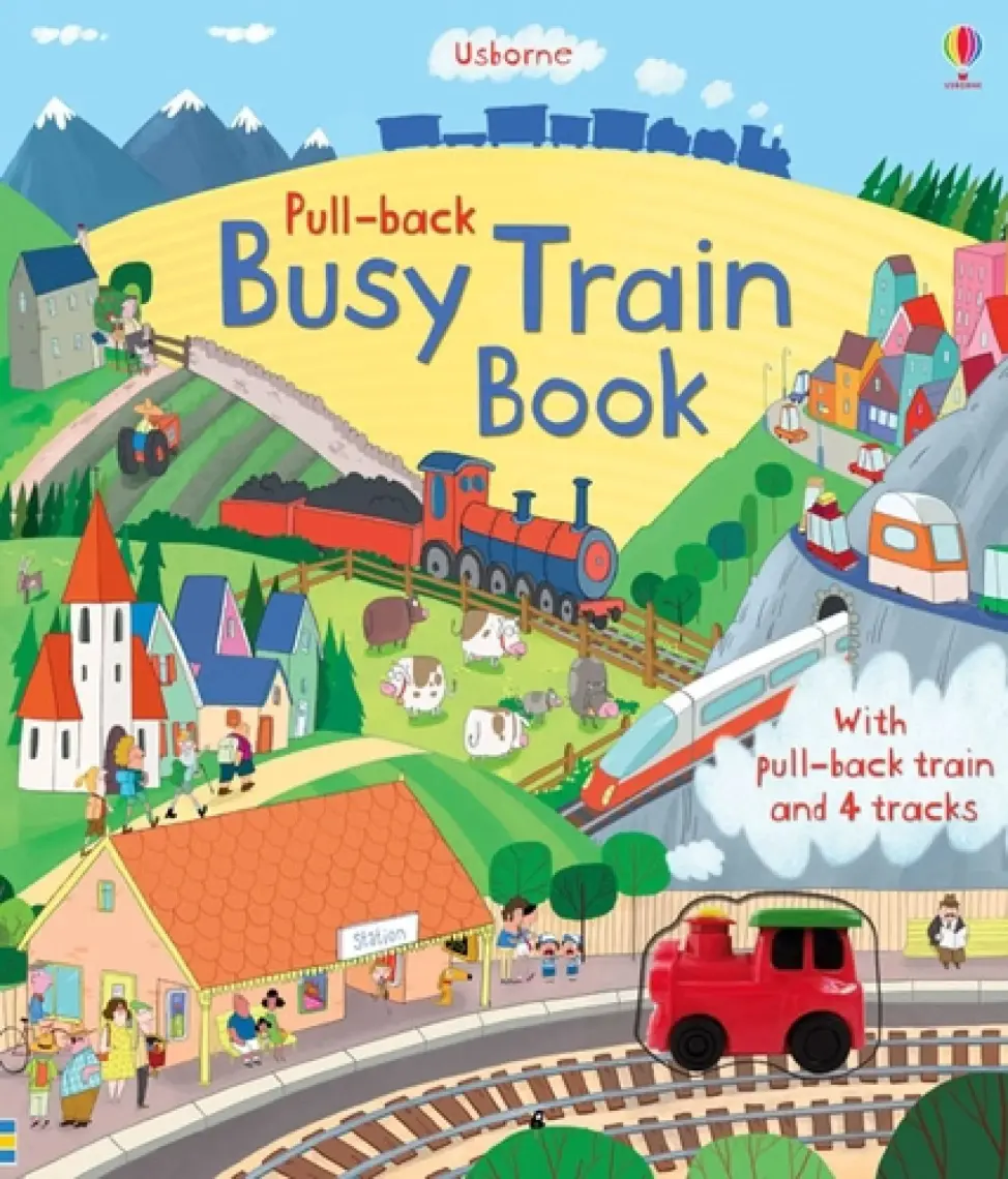 Usborne Pull-back: Busy Train Book