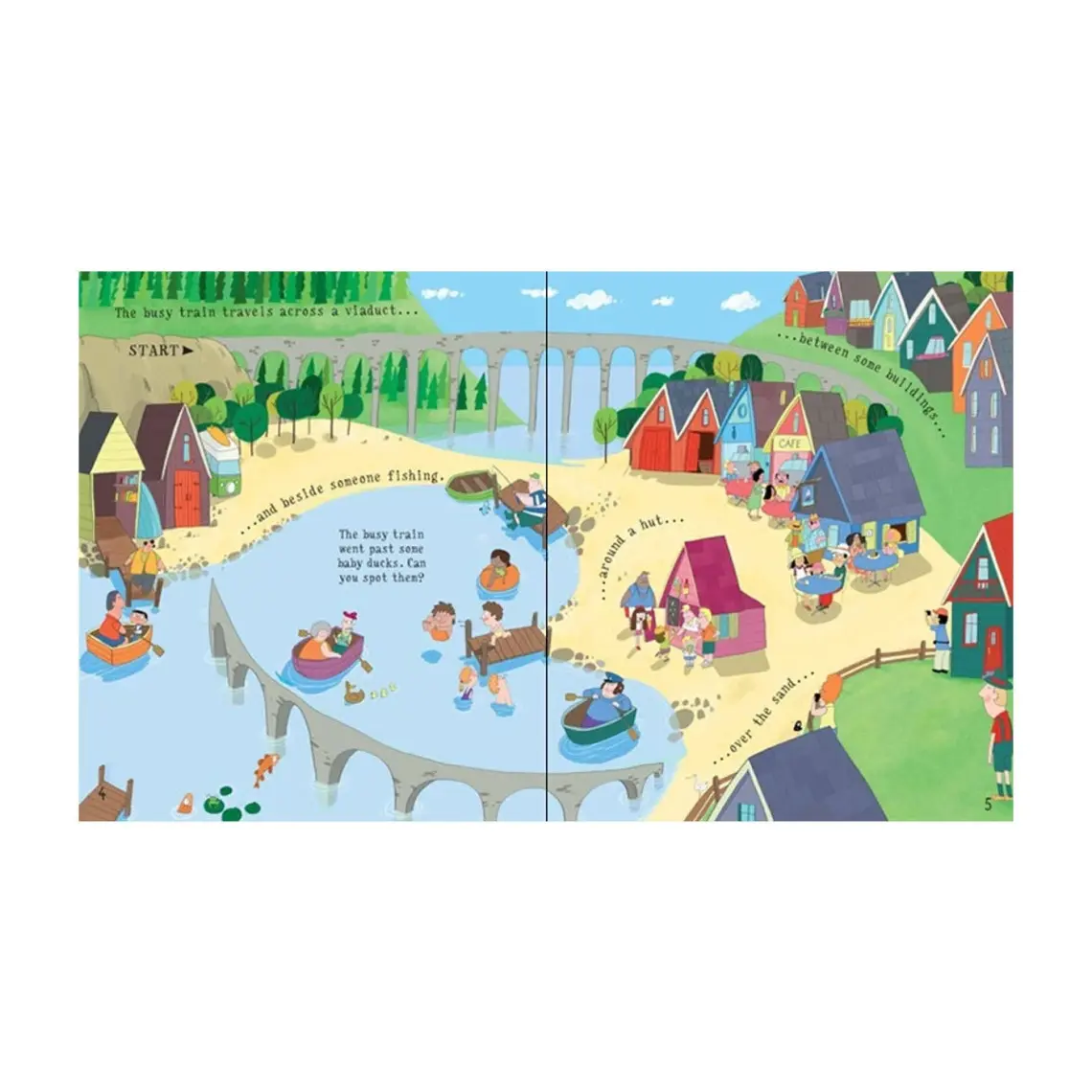 Usborne Pull-back: Busy Train Book