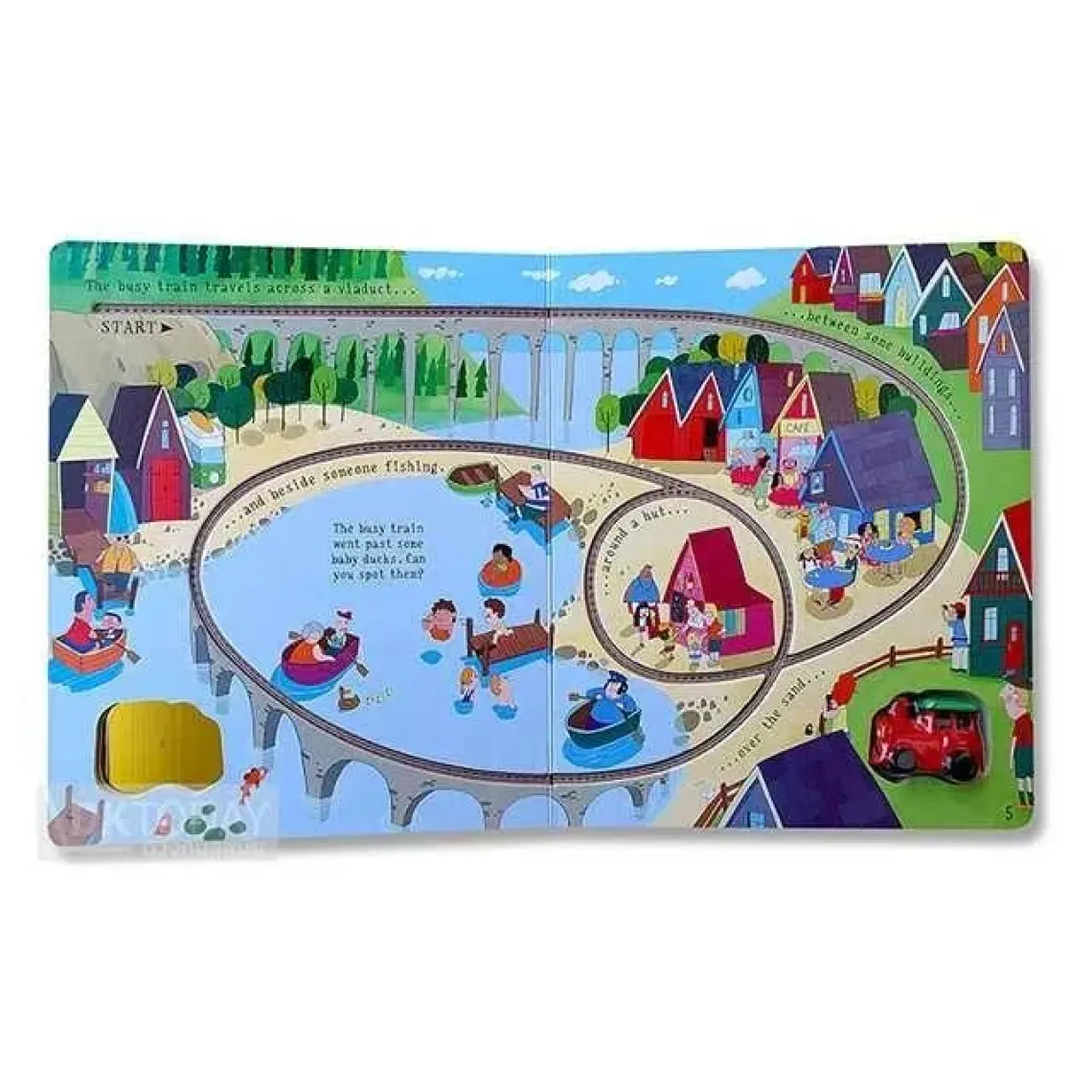 Usborne Pull-back: Busy Train Book