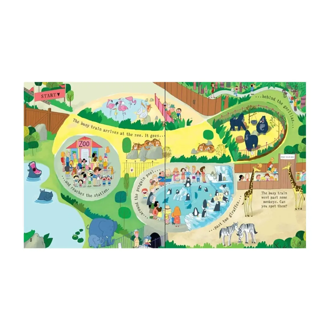 Usborne Pull-back: Busy Train Book