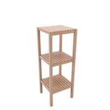 Elisra Ahşap Izgaralı 3 Raflı Banyo Rafı