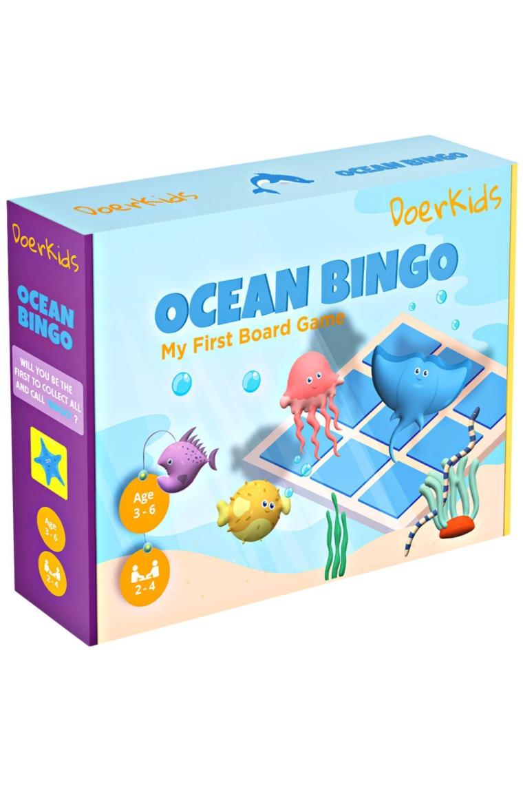 Okyanus Bingo- Okyanus Temalı Çocuk Tombalası 2 - 6 Yaş