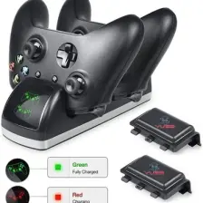 Yues Xbox One S Gamepad Oyun Kolu Şarj Stand Göstergeli + Batary Xbox One/one S/One X Uyumlu