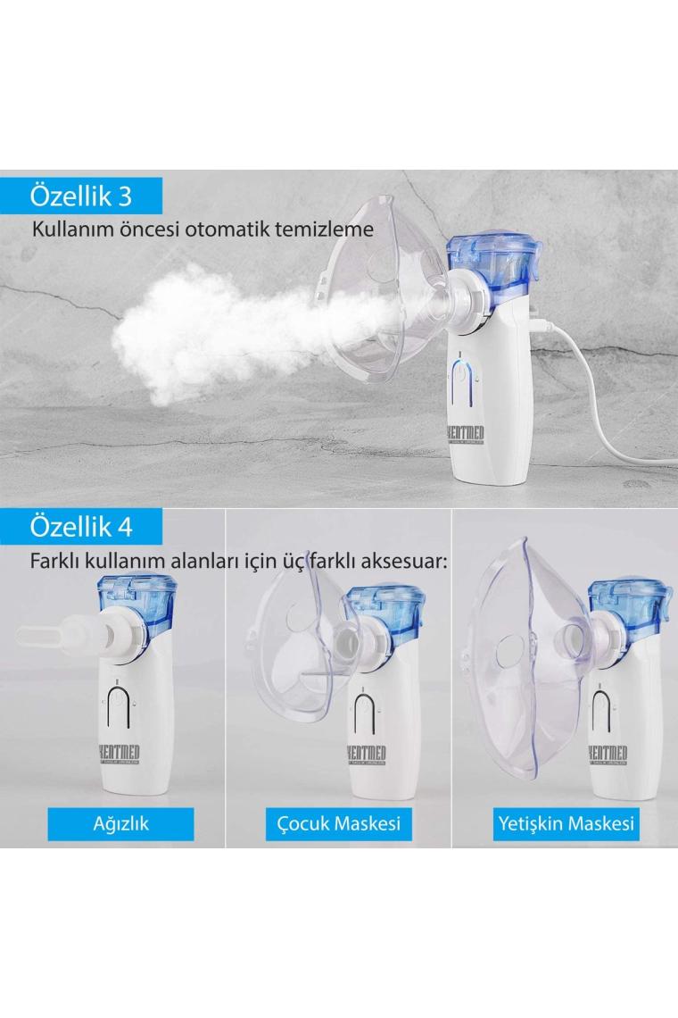 Ys35 Pilli/adaptörlü Mesh Nebulizatör