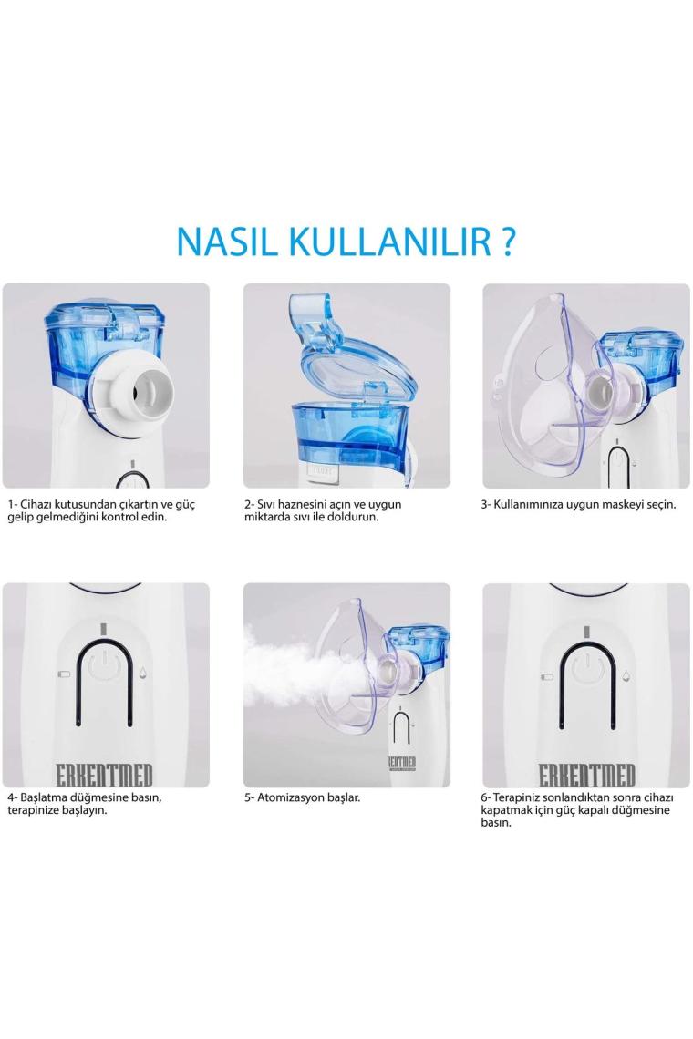 Ys35 Pilli/adaptörlü Mesh Nebulizatör