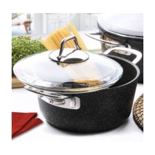 Falez Black Line 24 cm Derin Granit Tencere