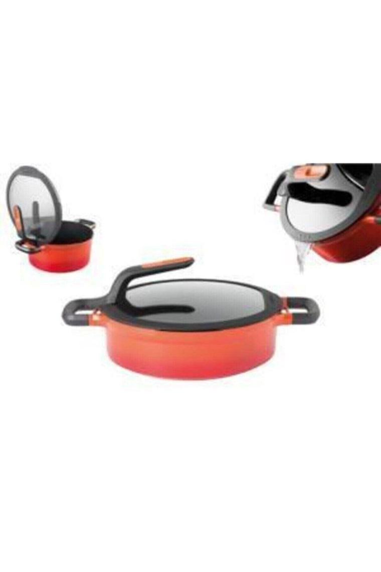 Berghoff Gem Stay Cool Turuncu 24 cm Pilav Tenceresi