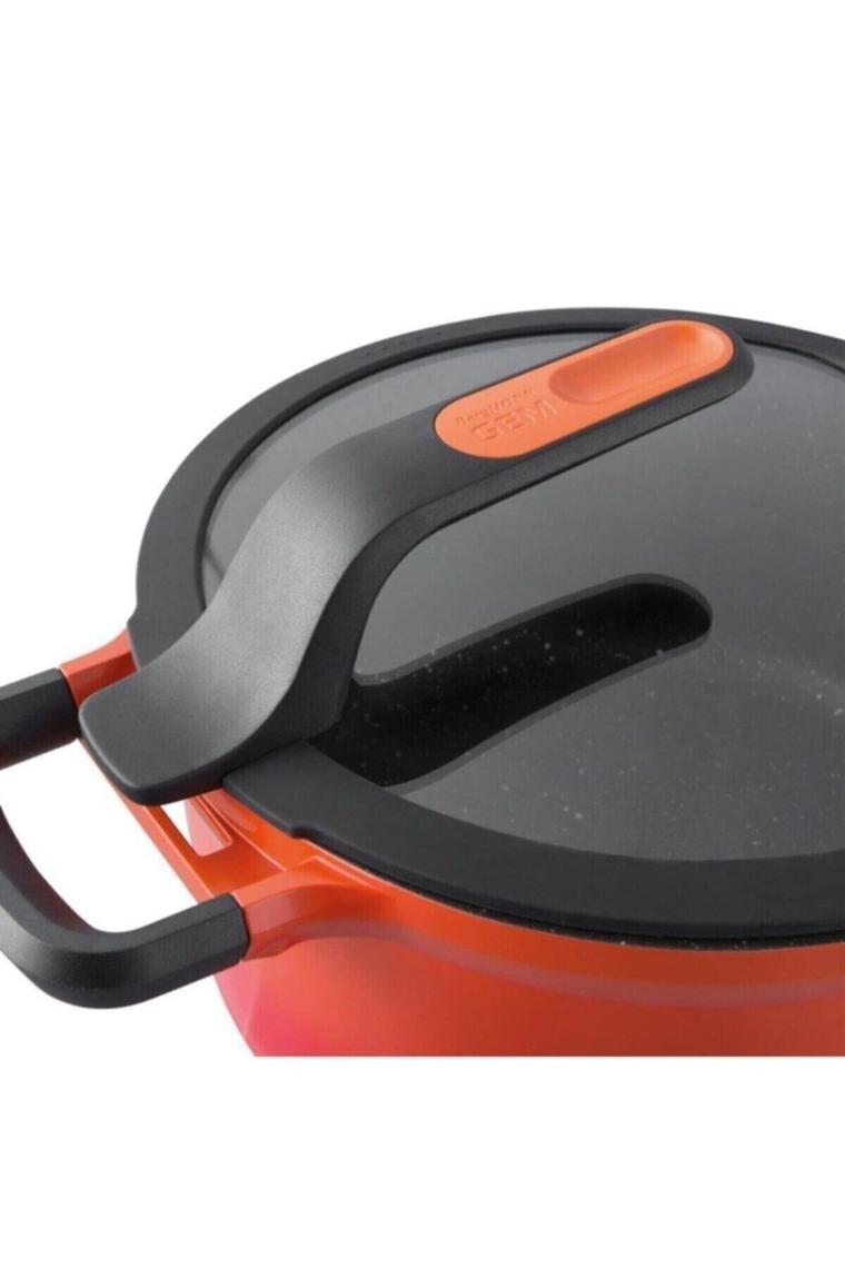 Berghoff Gem Stay Cool Turuncu 24 cm Pilav Tenceresi