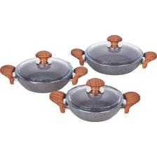 Granit Gri Sahan Set Ahşap Sap K-514.03 514