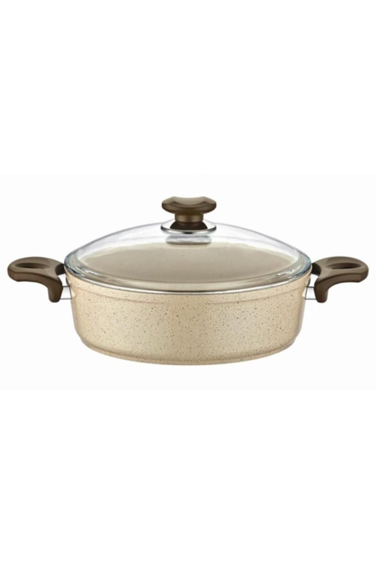 Safran Granit Basık Tencere 20 Cm