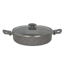 Granit Karnıyarık Tenceresi Gri 3,2 mm 24 cm