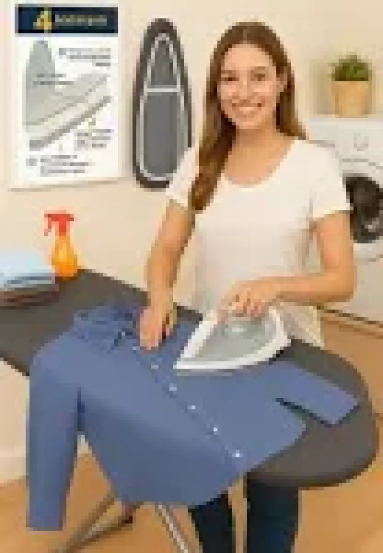 Ütü Masası Kılıfı Bezi Yanmaz Yapışmaz ( Özel Keçeli Pamuk Kumaşlı ) 50* 140 cm Ipli