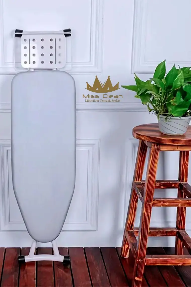 Ütü Masası Kılıfı Bezi Yanmaz Yapışmaz ( Özel Keçeli Pamuk Kumaşlı ) 50* 140 cm Ipli