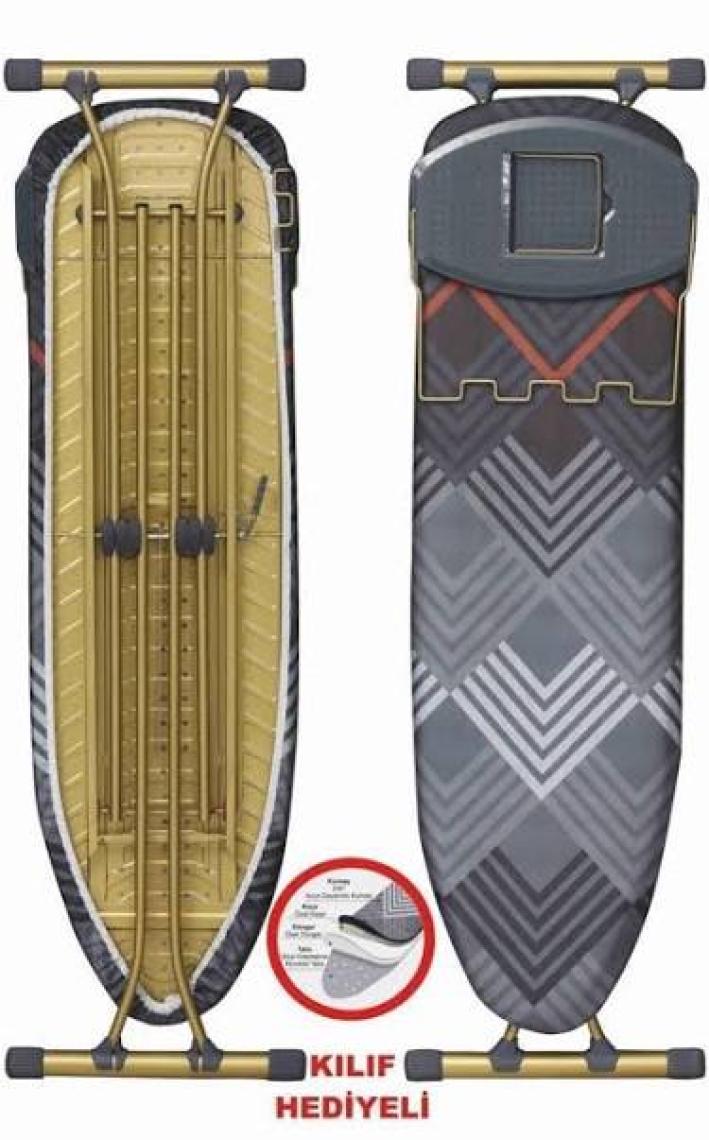 Devecioğlu Harbinger MM156 Goldboard Ütü Masası Gold Serisi + Yedek Bez