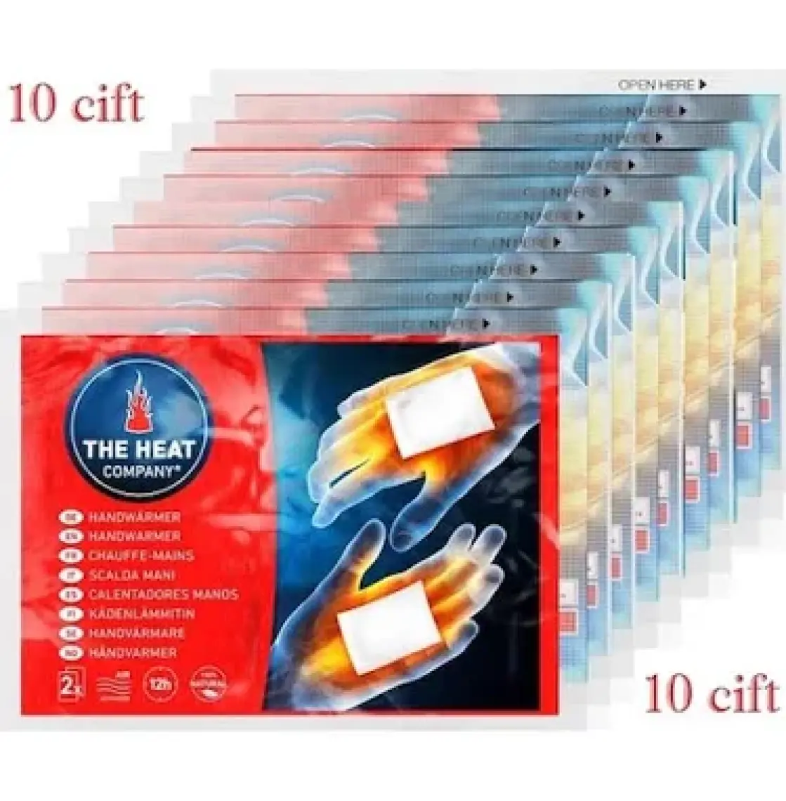The Heat Company 20'li Paket Theheatcompany El ve Cep Isıtıcı (10 Çift) + 12 Saat