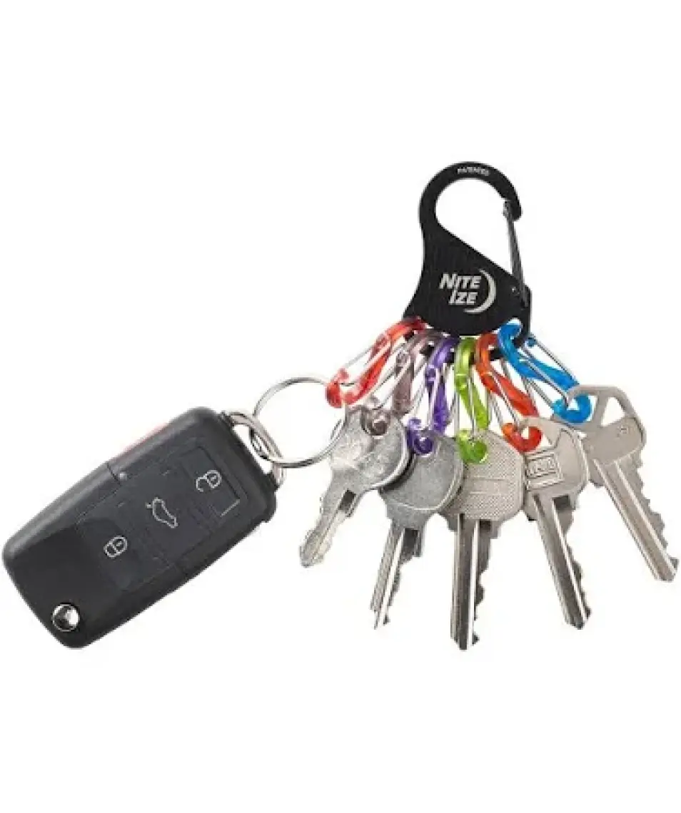 Nite Ize S-Biner KeyRack Anahtarlık-Siyah