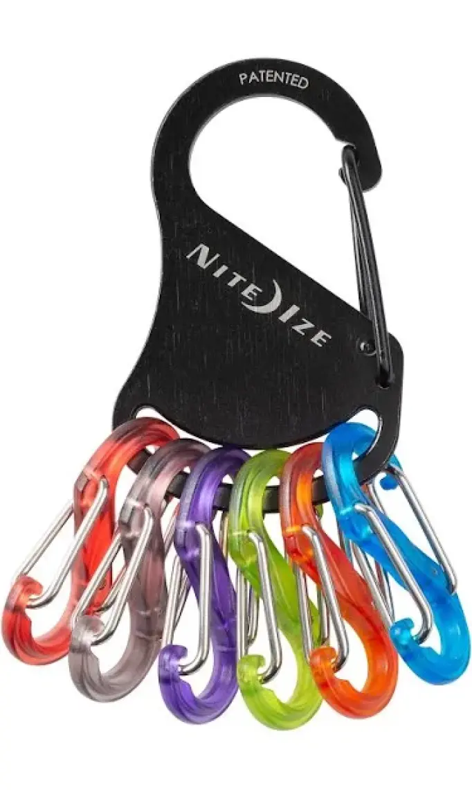 Nite Ize S-Biner KeyRack Anahtarlık-Siyah
