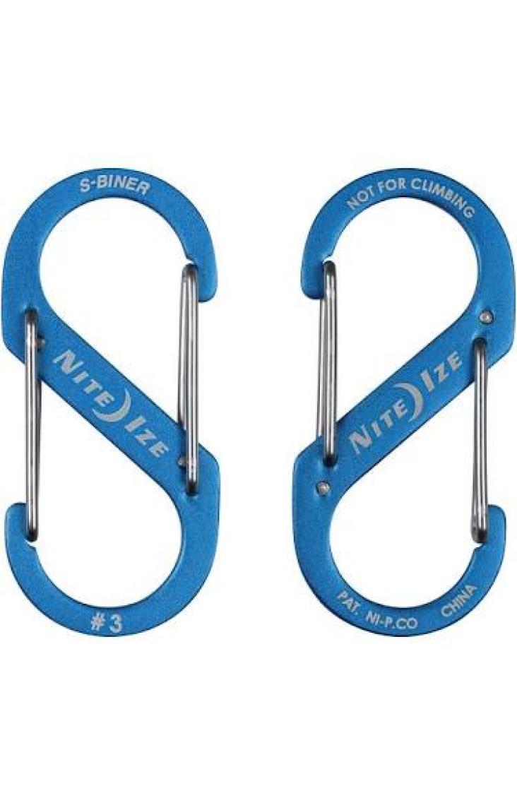 Nite Ize S-Biner Alüminyum Karabiner 3'lü Paket - Çok Renkli